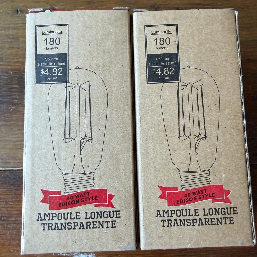 NWT West Elm 40 Watt Edison Style Bulb